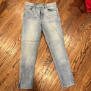 Treasure and Bond x Something Navy ADORABLE jeans with pearl adornments